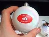 Печать логотипов на елочные шары