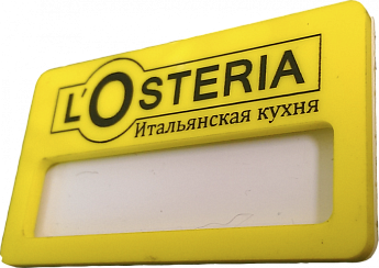 Бейдж пластиковый с окном