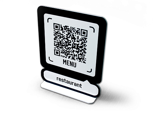 Табличка на стол с QR-кодом